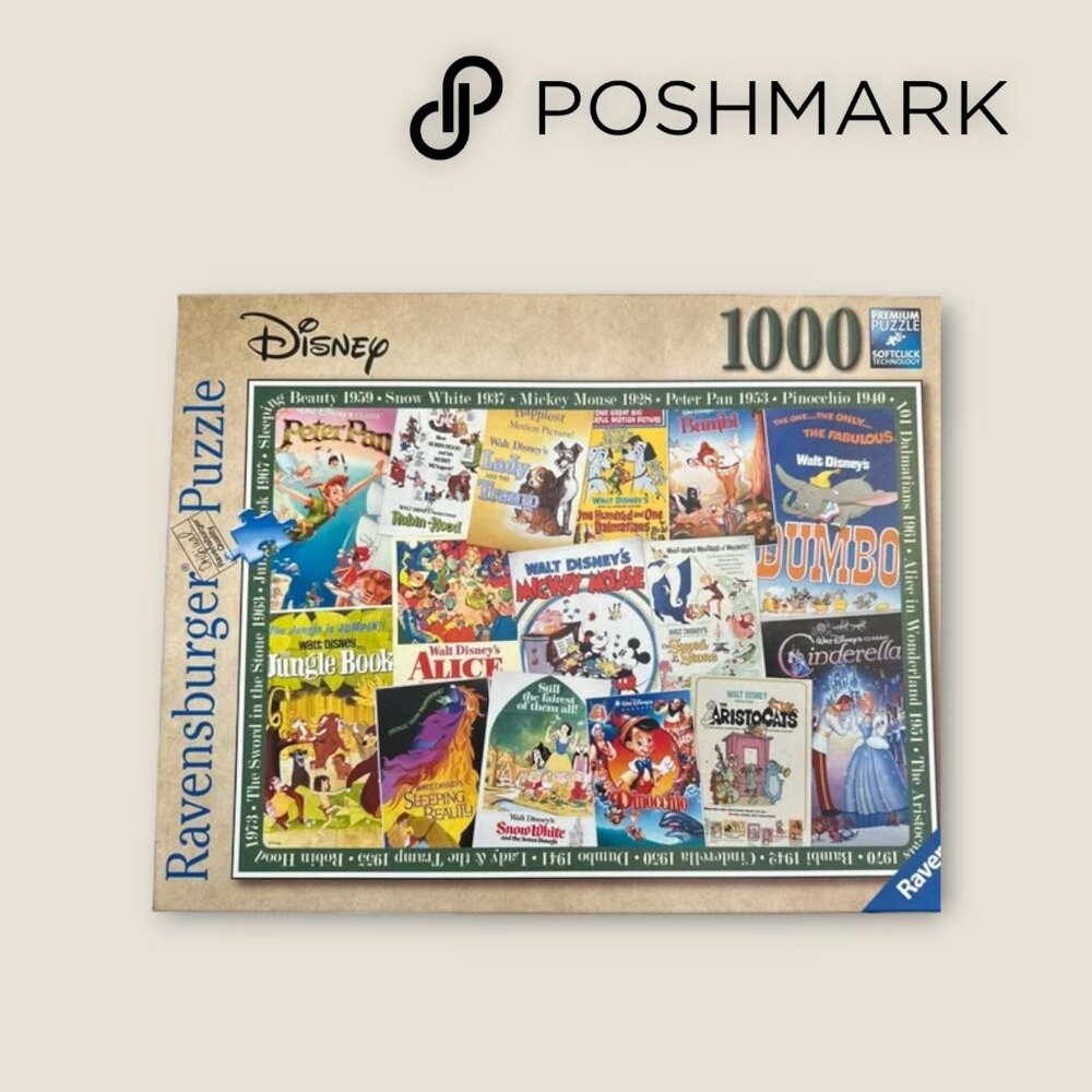 Ravensburger Disney Puzzle‎ “Vintage Poster” 1000 Pieces
